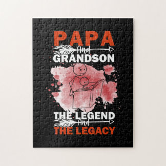 Grandfather Quotes | Papa And Grandson Jigsaw Puzzle