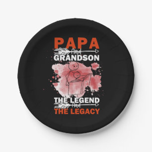 Grandfather Quotes Papa And Grandson Paper Plate