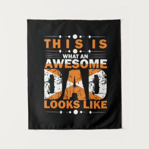 Grandfather Quotes What An Awesome Dad Tapestry