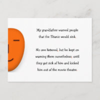 Grandfather Warned Titanic Sink Funny Humour Joke