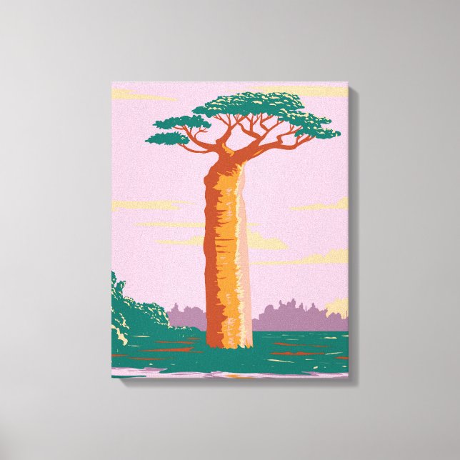 Grandidiers Baobab Canvas Print (Front)