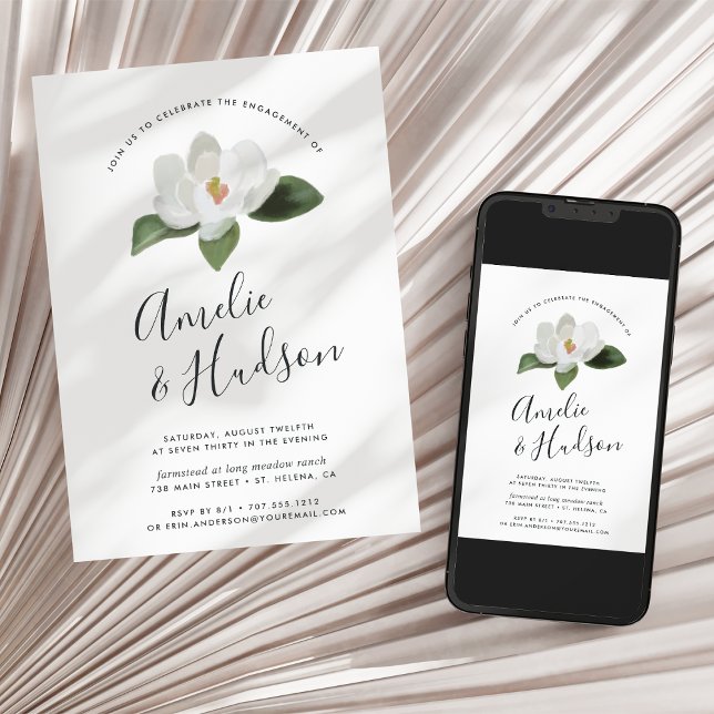 Grandiflora Engagement Party Invitation (Creator Uploaded)