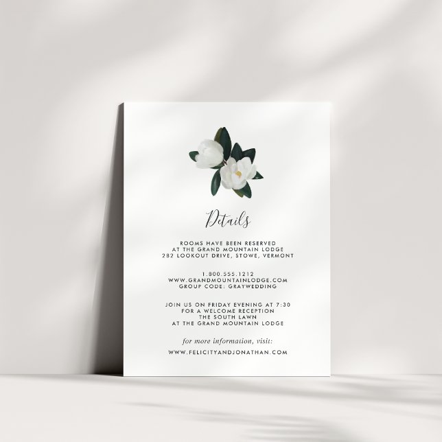 Grandiflora Guest Information Card (Creator Uploaded)