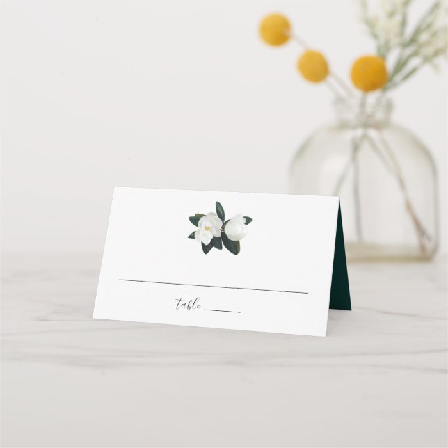 Grandiflora Wedding Place Card (Front)