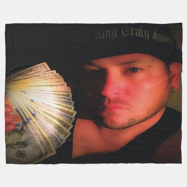 Grandiose Fleece Blanket, Large Blanket (Front (Horizontal))