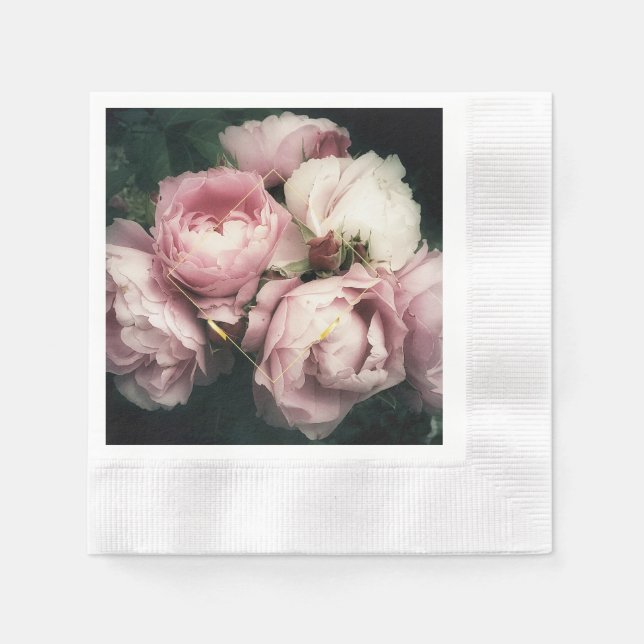Grandiose Peonies Paper Napkin (Front)