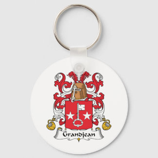 Grandjean Family Crest Key Ring