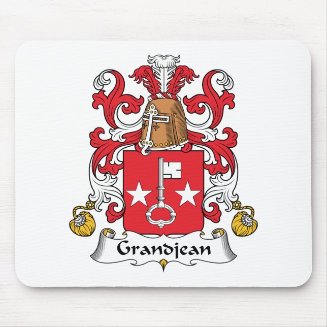Grandjean Family Crest Mouse Pad (Front)