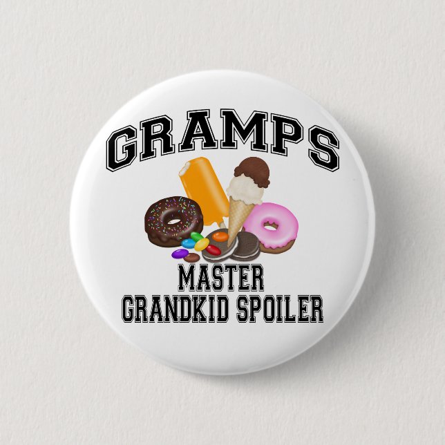 Grandkid Spoiler Gramps 6 Cm Round Badge (Front)