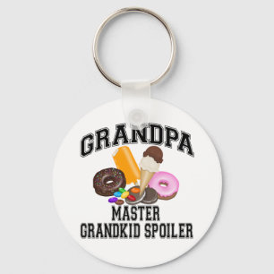 Grandkid Spoiler Grandpa Key Ring