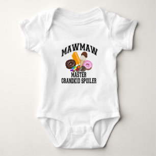 Grandkid Spoiler MawMaw Baby Bodysuit