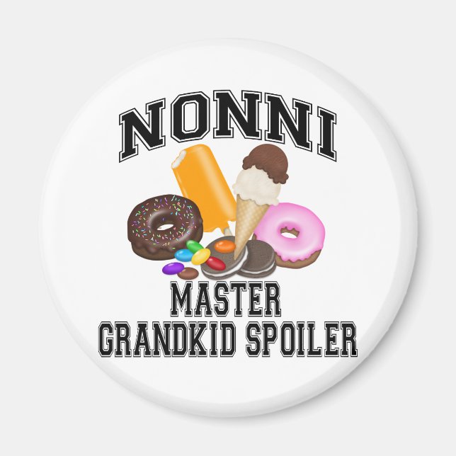 Grandkid Spoiler Nonni Magnet (Front)