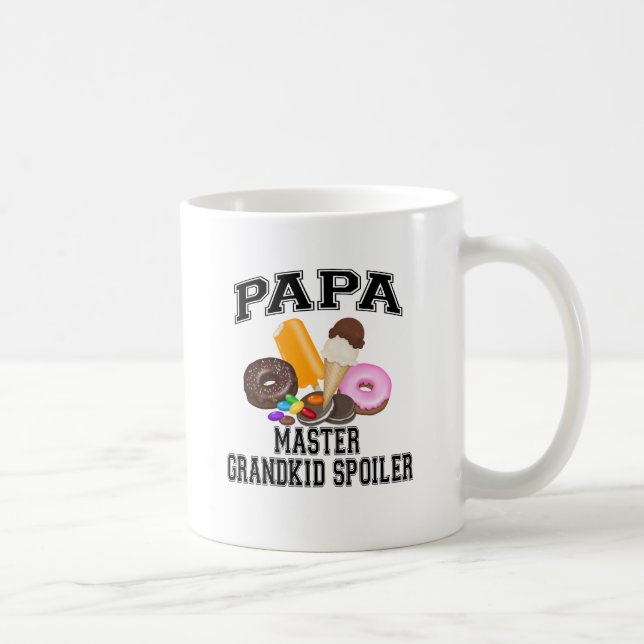 Grandkid Spoiler Papa Coffee Mug (Right)