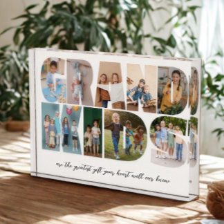 Grandkids 9 Photo Collage, Gift for Grandparents