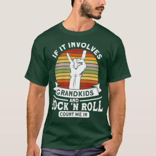 Grandkids And Rock n Roll Rock N Roll Guitar  T-Shirt