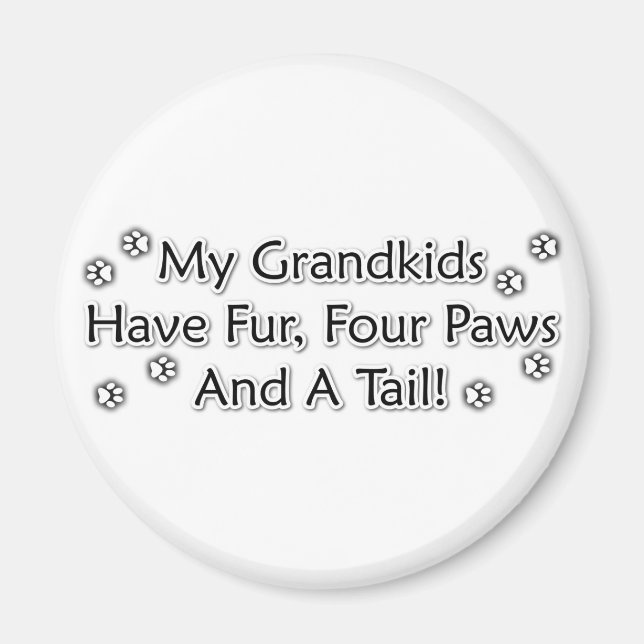 Grandkids are Animals Magnet (Front)