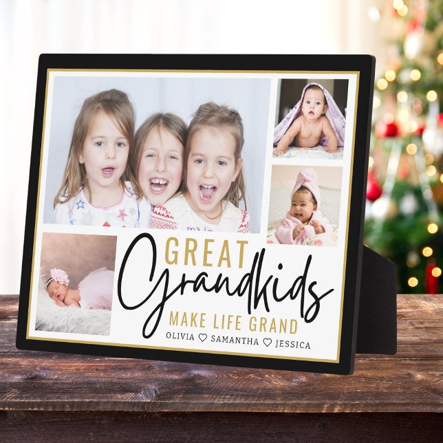 Grandkids Great Grandparents Life Quote 4 Photo    Plaque (Creator Uploaded)