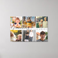 Grandkids Make Life Grand 6 Photo Gift For Grandma