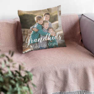 Grandkids Make Life Grand Cushion