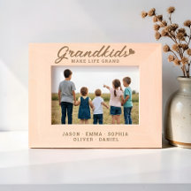 Grandkids Make Life Grand Custom Names Keepsake
