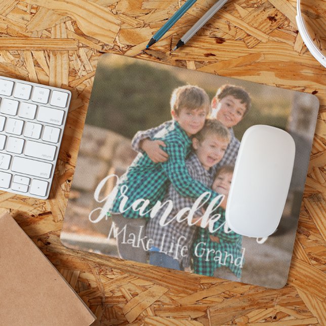 Grandkids Make Life Grand Mouse Pad (Creator Uploaded)