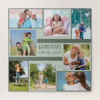 Grandkids Make Life Grand Photo Collage Square