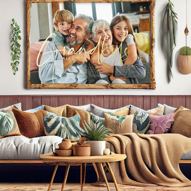 Grandkids Make Life Grand | Photo  Foil Prints (Creator Uploaded)