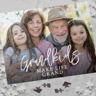 Grandkids Make Life Grand Photo Jigsaw Puzzle
