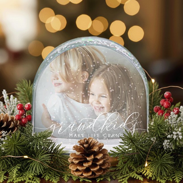 Grandkids Make Life Grand Photo Snowglobe (Creator Uploaded)