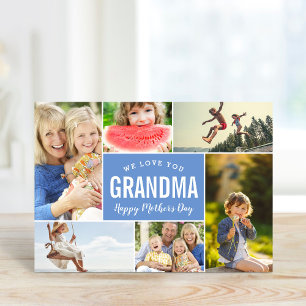 Grandkids Photo Collage Mother's Day Card