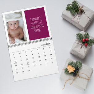 Grandkids Photo Gifts funny slogan Calendar