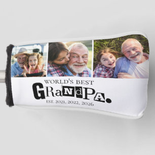 Grandkids Photos World's Best Grandpa Grandfather  Golf Head Cover