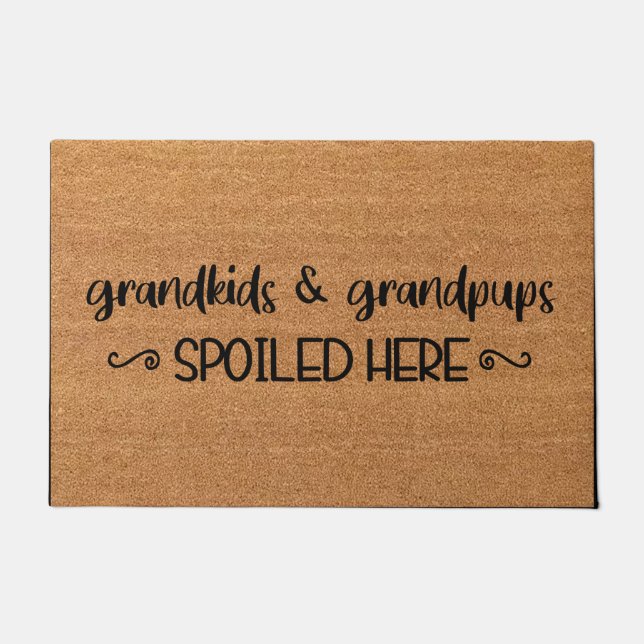 Grandkids Welcome Doormat, Grandparents Gift Doormat (Front)