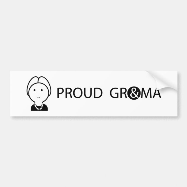 GRANDMA1_BUMPER STICKER (Front)
