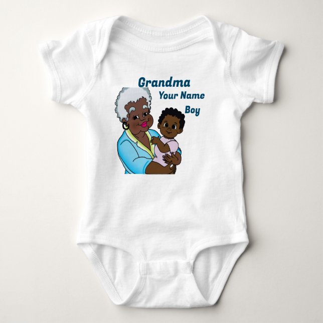 Grandma 1 baby bodysuit (Front)