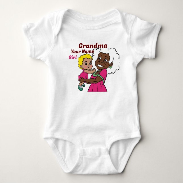 Grandma 2 baby bodysuit (Front)