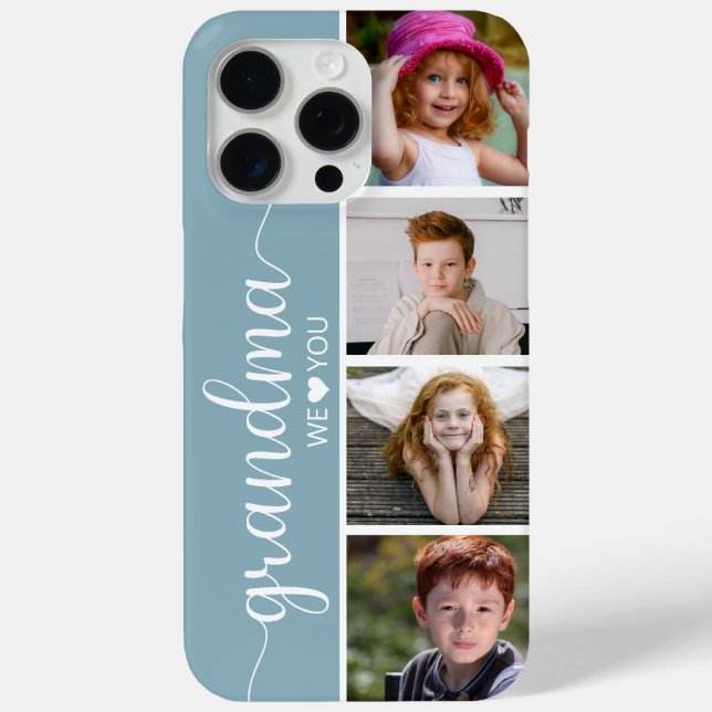 Grandma 4 Photo Case-Mate iPhone Case (Back)