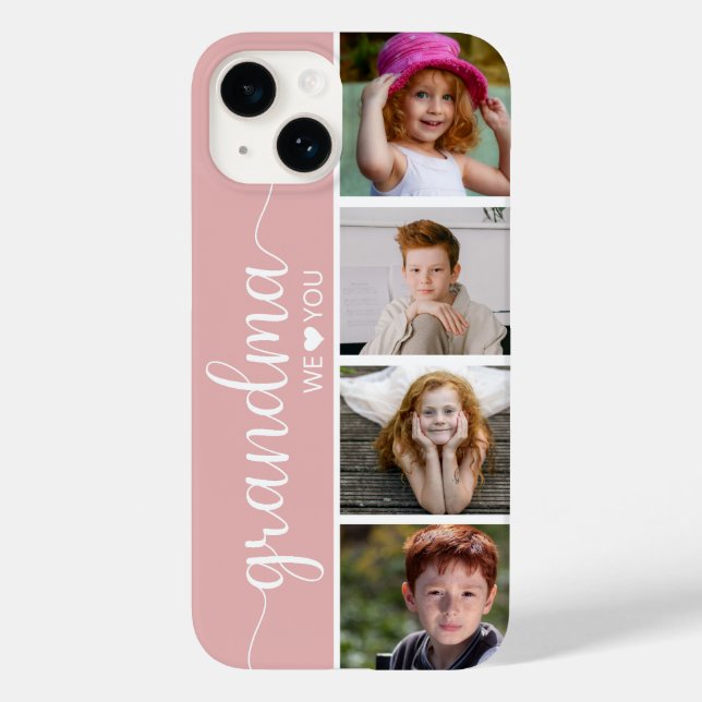 Grandma 4 Photo Case-Mate iPhone Case (Back)