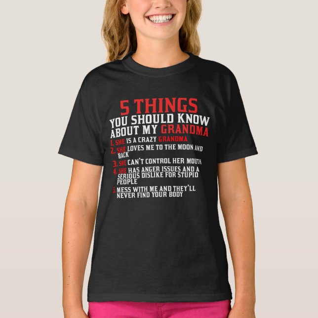 Grandma and Grandchildren T-Shirt (Front)