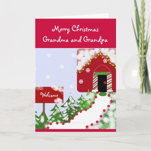 Grandma and Grandpa Christmas... Holiday Card (Front)