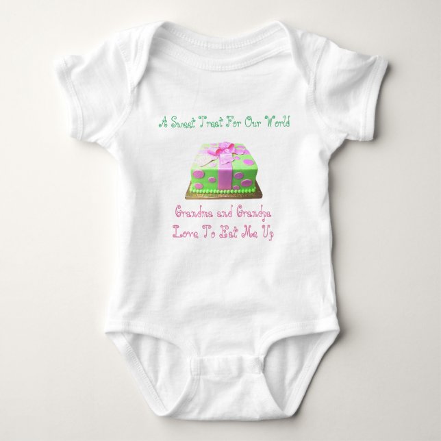 Grandma and Grandpa Love Me Baby Bodysuit (Front)