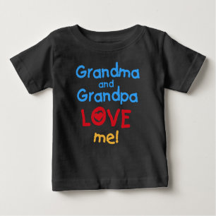 Grandma and Grandpa Love Me Baby T-Shirt