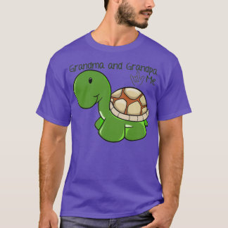 Grandma and Grandpa Love me Turtle ILY T-Shirt