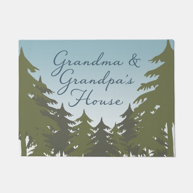 Grandma and Grandpa's House Door Mat (Front)