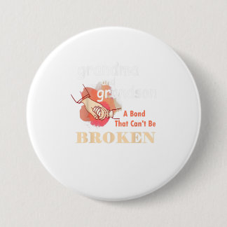Grandma and Grandson A Bond That Cant Be Broken 7.5 Cm Round Badge