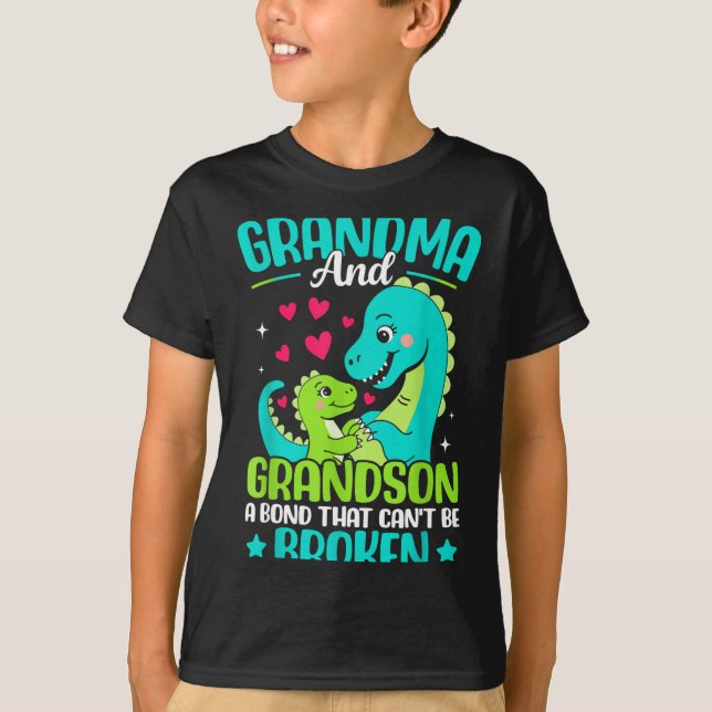 Grandma And Grandson A Bond That Can't Be Broken D T-Shirt (Front)