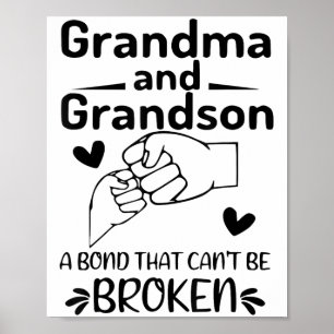 Grandma And Grandson A Bond That Can't Be Broken  Poster