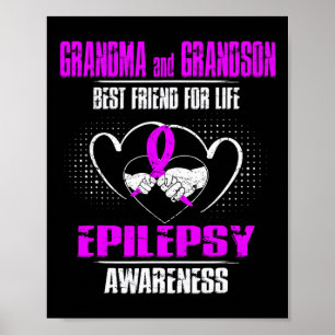 GRANDMA AND GRANDSON BEST FRIEND OF LIFE EPILEPSY  POSTER