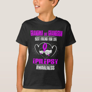 Grandma And Grandson Best Friend Of Life Epilepsy T-Shirt