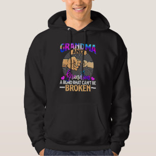 Grandma And Grandson Matching A Bond Cant Be Broke Hoodie